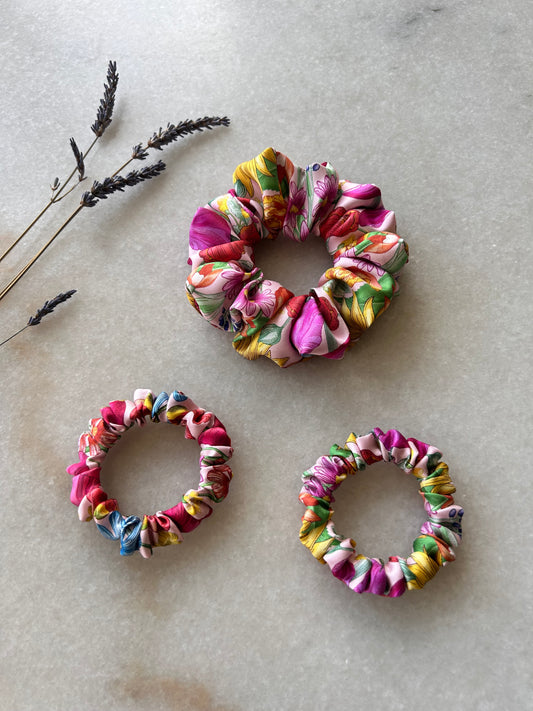 Liberty Floral Muse Silk Twill Scrunchie Set Spring Summer 2025