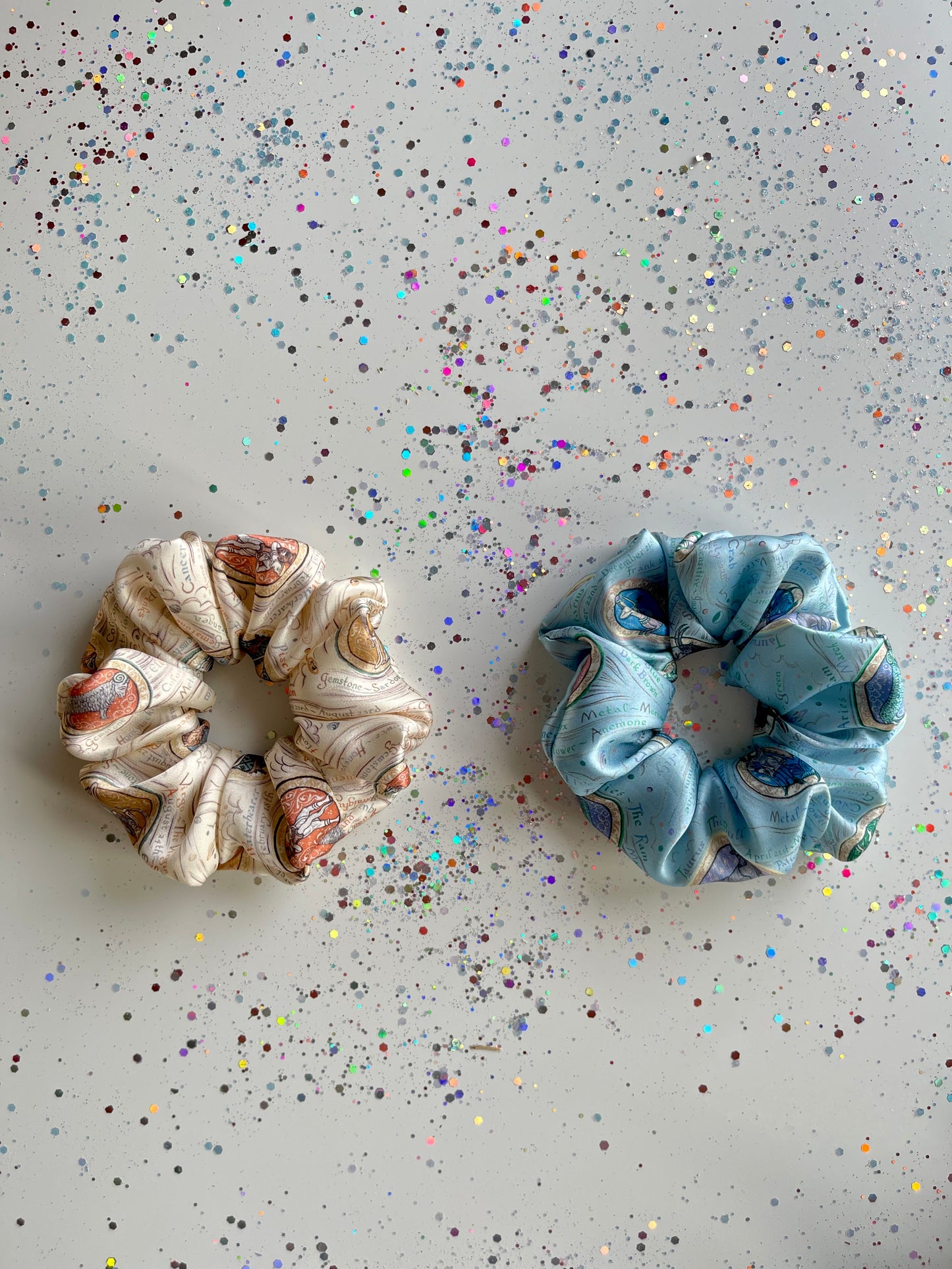 Elegant Silk Scrunchies Liberty Belgravia silk satin Gift Set