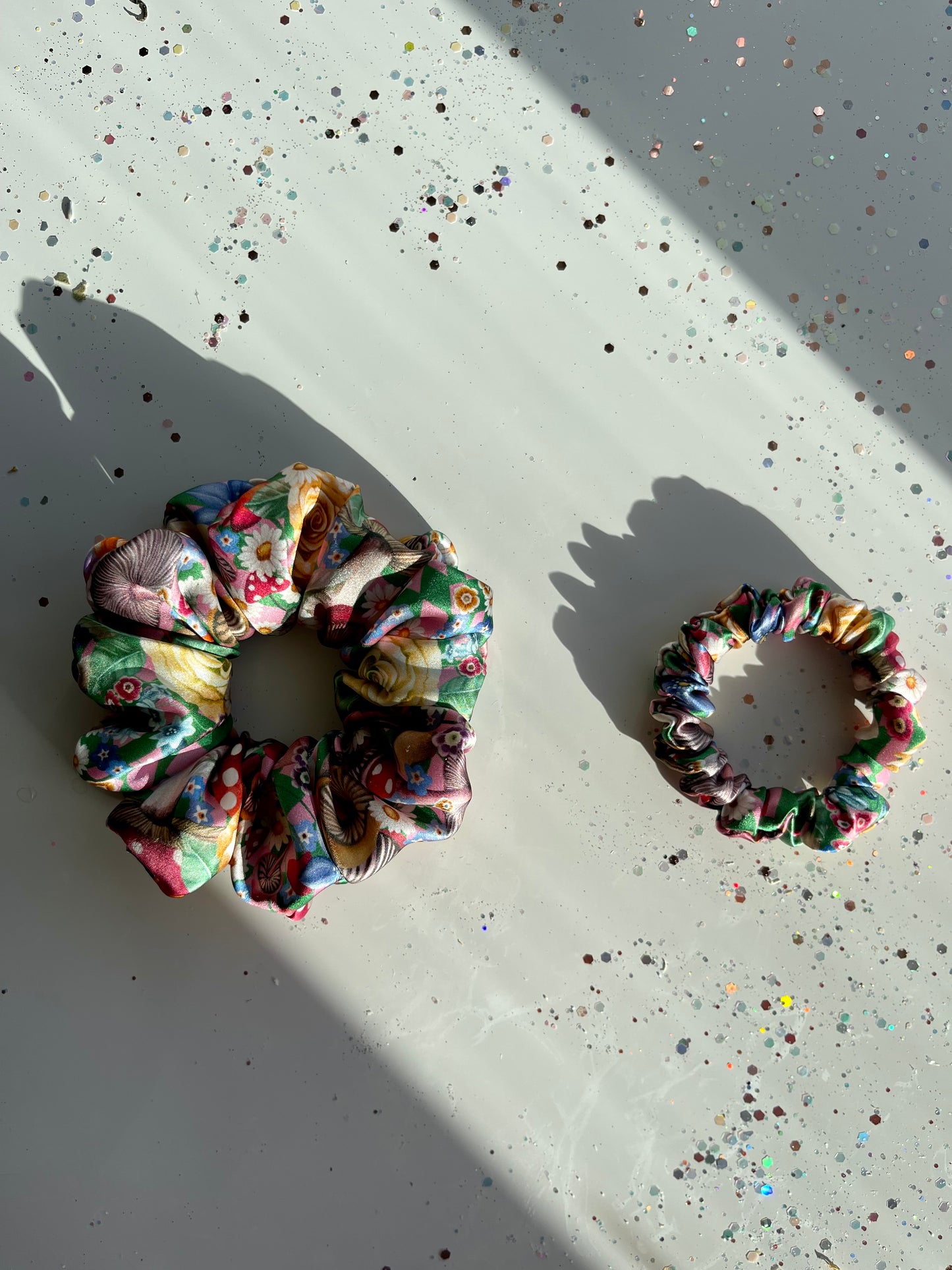 Elegant Silk Scrunchies Liberty Belgravia silk satin-Land of Make Believe